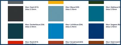 Benieuwd welke kleuren er beschikbaar zijn voor zetwerk? Neem dan eens een kijkje.